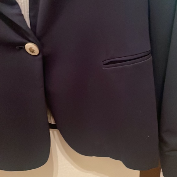 Zara navy blue blazer in size medium USA sizing gently used - Picture 8 of 12